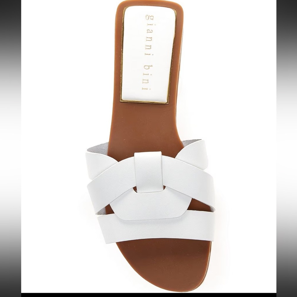 Gianni Bini White Strappy Sandals